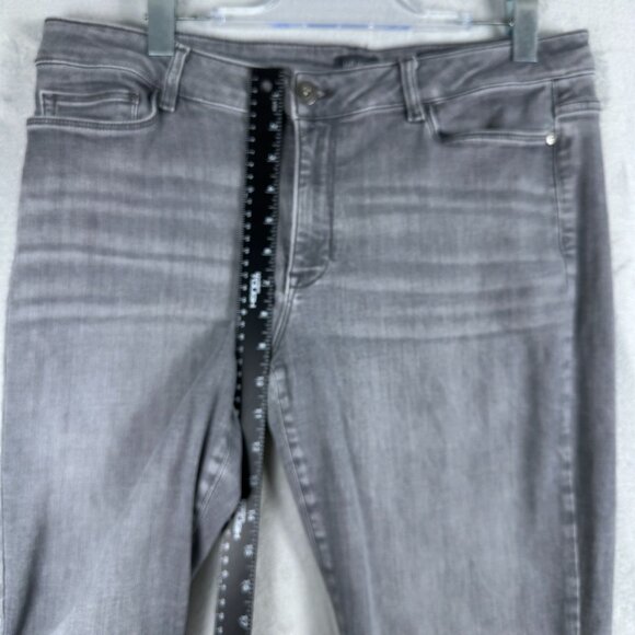 J.Jill Jeans Size 14P Boyfriend Straight Leg Ankle Denim Womens Mid Rise Gray - Picture 10 of 13